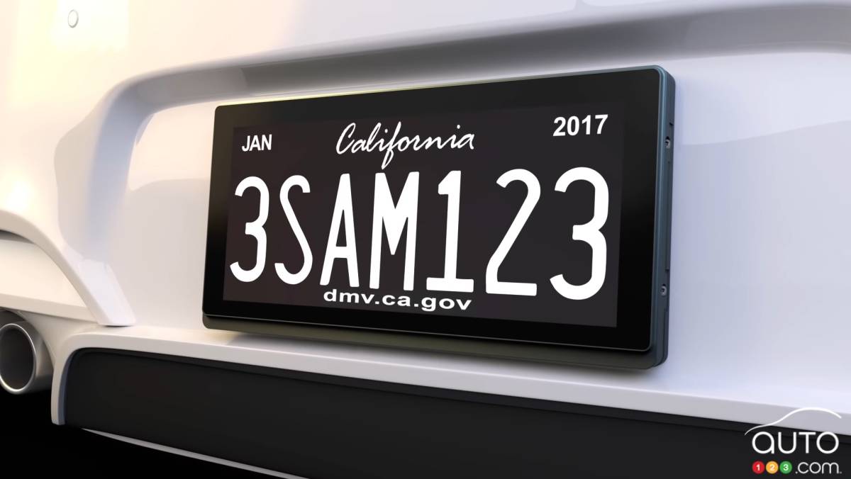 Our future licence plates could be digital… and show ads